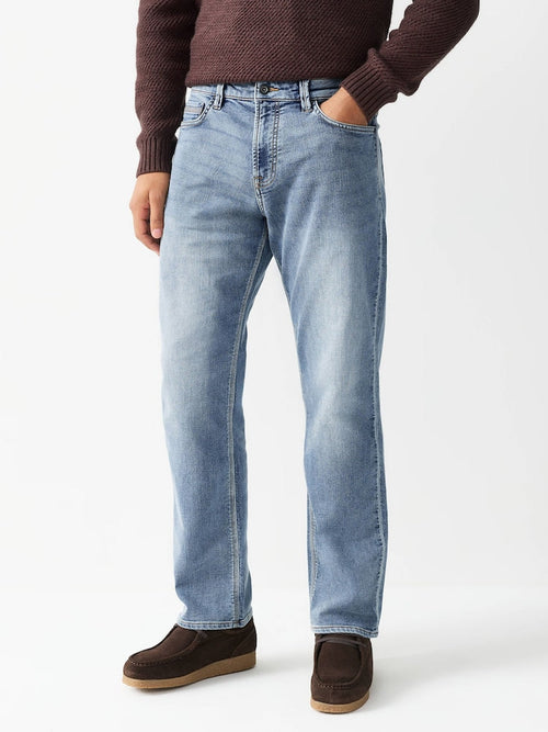 Twiwear Men's Light Blue Straight Fit Stretch Jeans - view 2