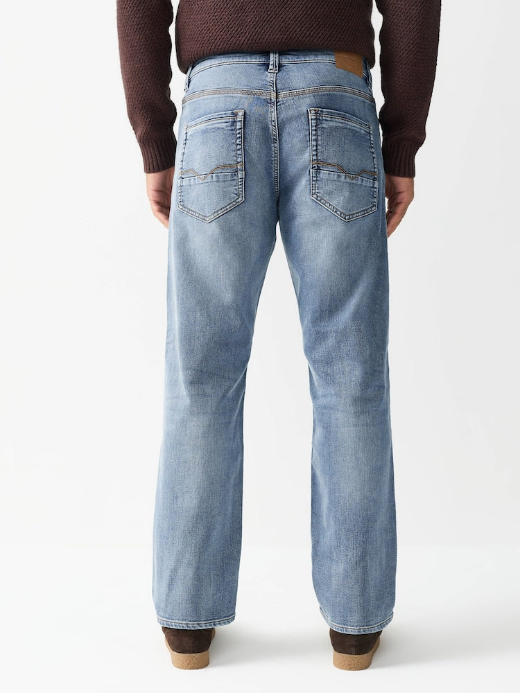 Twiwear Men's Light Blue Straight Fit Stretch Jeans - view 3