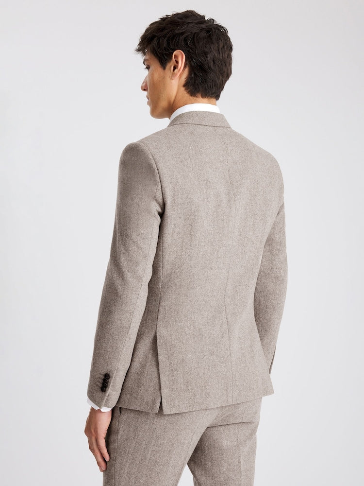 Twiwear Men's Stone Slim Fit Tweed Suit Jacket - view 3